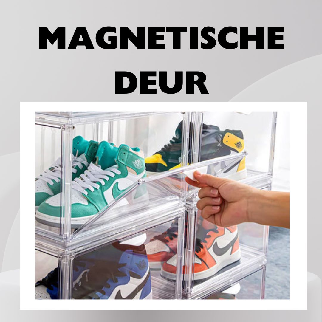 Stackkicks Schoenenbox™ Stapelbare Transparante Schoenenbox 2-Pack