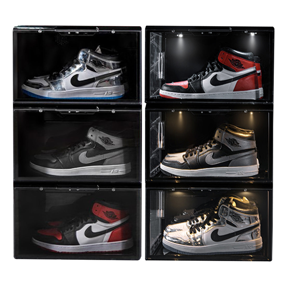 Stackkicks LED Sneakerbox Zwart 1-Pack