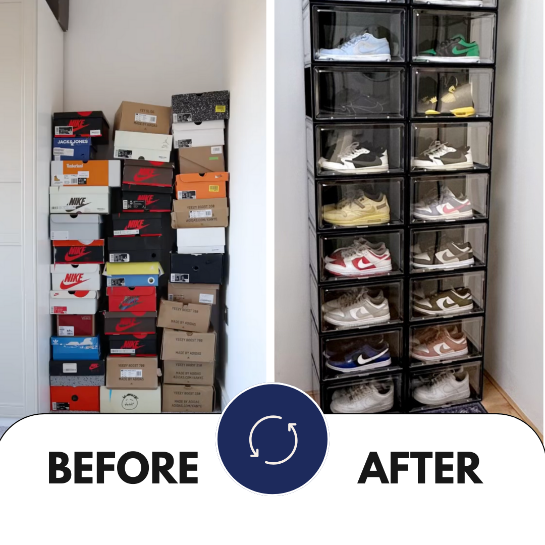 Stackkicks™ Sneakerbox Schwarz