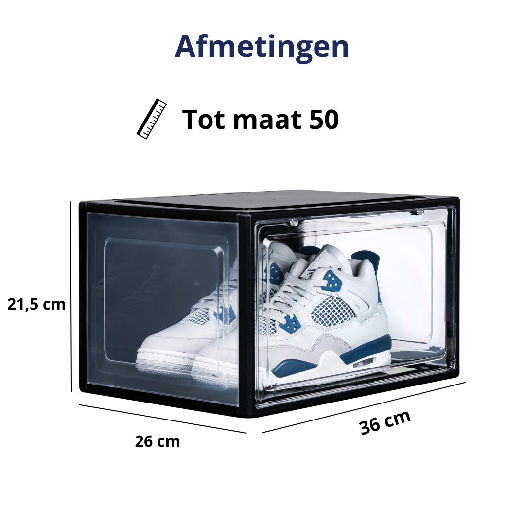 Stackkicks™ Sneakerbox Schwarz