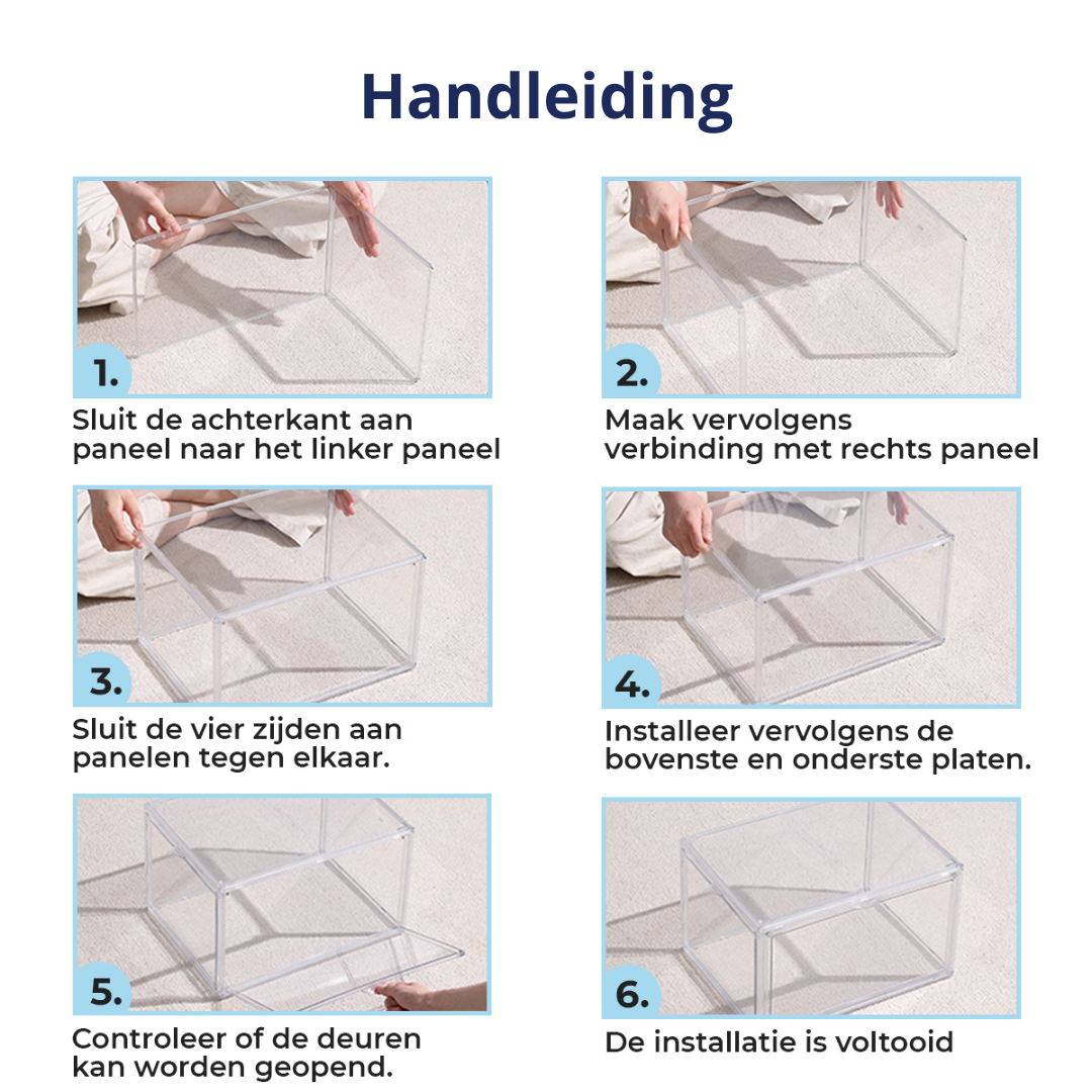 Stackkicks™ Sneakerbox Schwarz