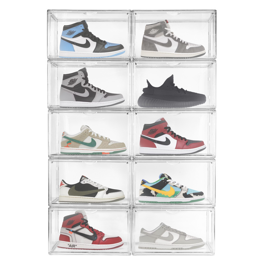 Stackkicks Sneakerbox™  Stapelbare Transparante Sneakerbox 20-pack
