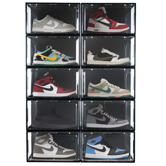 Stackkicks Sneakerbox™ Stapelbare Zwarte Sneakerbox 20-pack