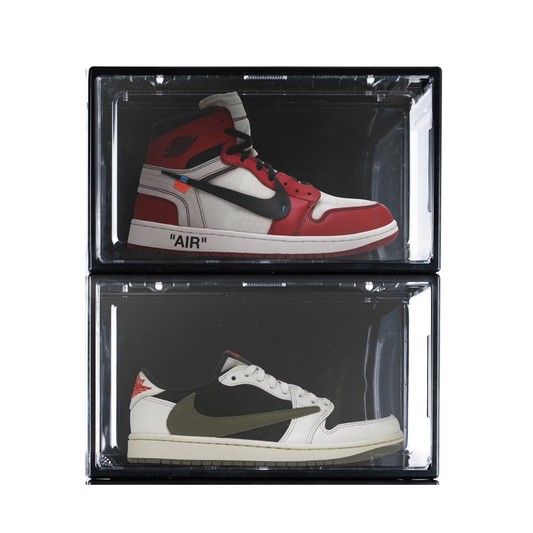 Stackkicks Sneakerbox™ Stapelbare Zwarte Sneakerbox 2-Pack